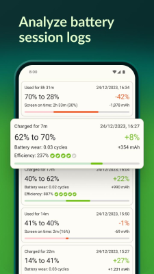 Screenshot of the application Accu​Battery - #7