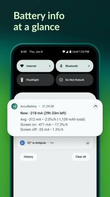 Screenshot of the application Accu​Battery - #8