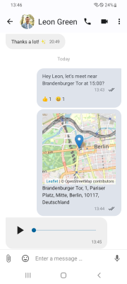Screenshot of the application Nextcloud Talk - #4