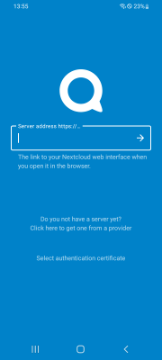Screenshot of the application Nextcloud Talk - #8