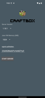 Screenshot of the application CraftBox - #3