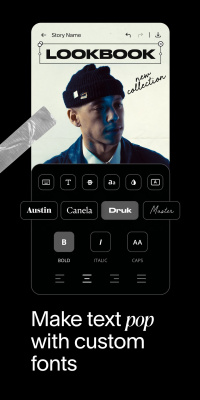 Screenshot of the application Unfold - #8