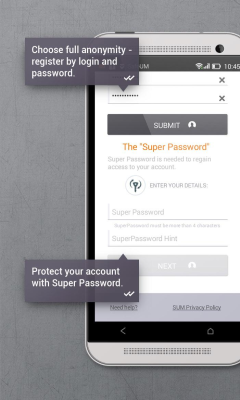 Screenshot of the application SafeUM - #3