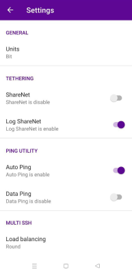 Screenshot of the application SSH Custom - #6