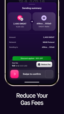 Screenshot of the application Sweat Wallet - #4