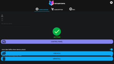Screenshot of the application CatWatchful - #3