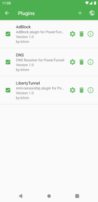 Screenshot of the application PowerTunnel - #3