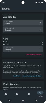 Screenshot of the application sing-box - #4