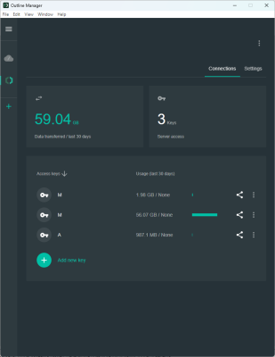 Screenshot of the application Outline Manager - #3