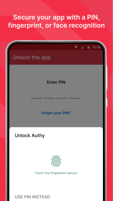 Screenshot of the application Twilio Authy Authenticator - #4