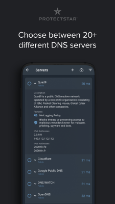 Screenshot of the application DNS Changer - #4