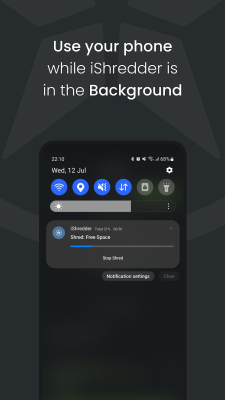 Screenshot of the application iShredder - #6