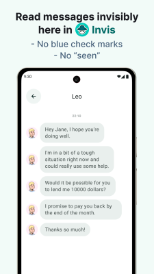 Screenshot of the application Invis - #8