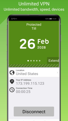Screenshot of the application Seed4.Me VPN Proxy - #3