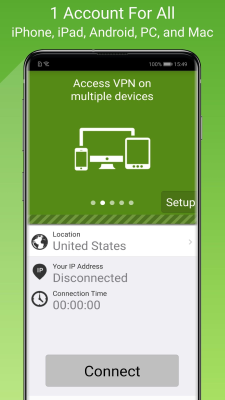 Screenshot of the application Seed4.Me VPN Proxy - #5