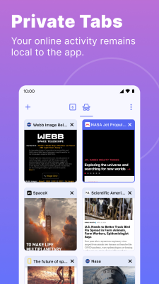 Screenshot of the application Startpage - #5