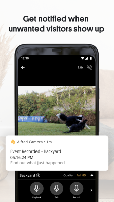Screenshot of the application Alfred Home Security Camera - #4