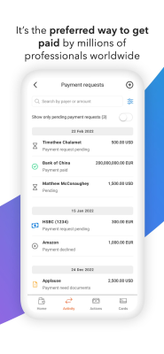 Screenshot of the application Payoneer - #5