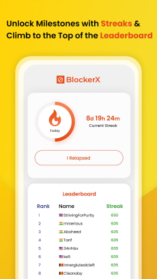 Screenshot of the application BlockerX - #5