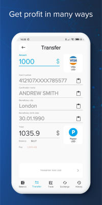 Screenshot of the application Payeer - #6
