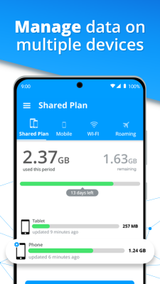 Screenshot of the application My Data Manager - Data Usage - #7