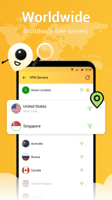 Screenshot of the application SuperNet VPN - #3