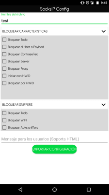 Screenshot of the application SocksIP Tunnel - #6
