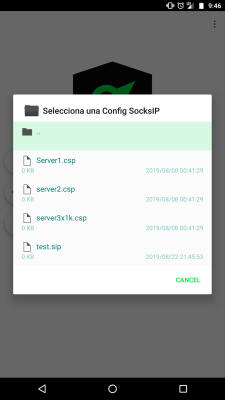 Screenshot of the application SocksIP Tunnel - #7