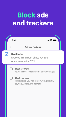 Screenshot of the application Mozilla VPN - #4