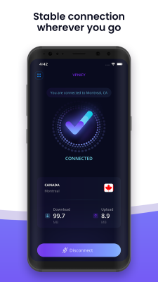 Screenshot of the application vpnify - #3