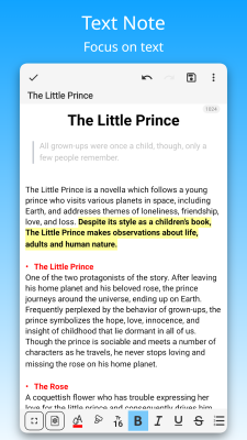 Screenshot of the application DrawNote - #3