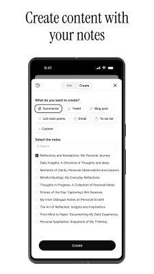 Screenshot of the application Voicenotes - #3