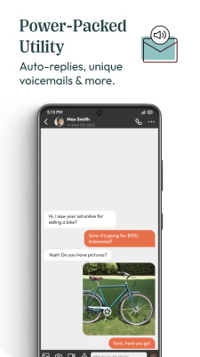 Screenshot of the application Hushed - #7