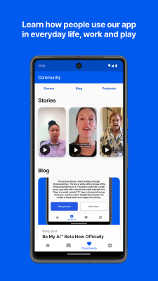 Screenshot of the application Be My Eyes - #4