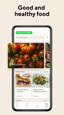Screenshot of the application Lifesum: meal planner and simple recipes - #7