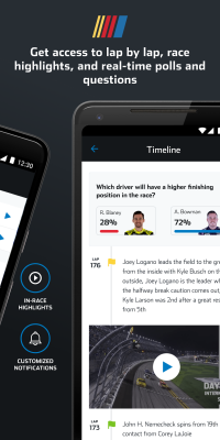 Screenshot of the application NASCAR MOBILE - #4