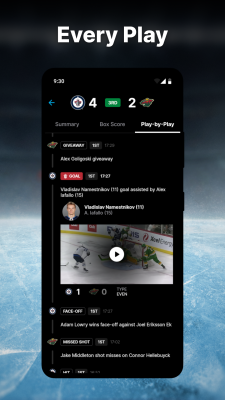 Screenshot of the application NHL - #5