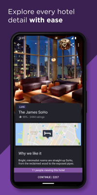 Screenshot of the application HotelTonight - #3