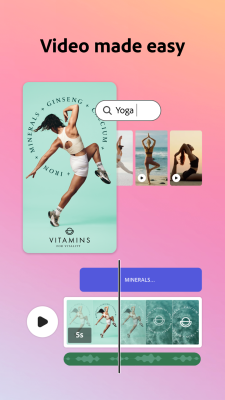 Screenshot of the application Adobe Express - #3