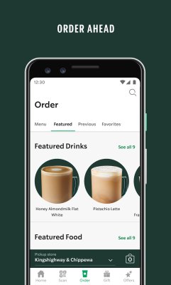 Screenshot of the application Starbucks - #3