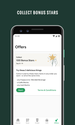 Screenshot of the application Starbucks - #7