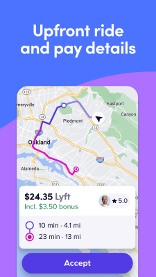 Screenshot of the application Lyft Driver - #3