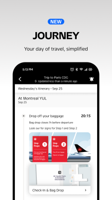 Screenshot of the application Air Canada - #3