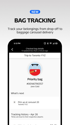 Screenshot of the application Air Canada - #4