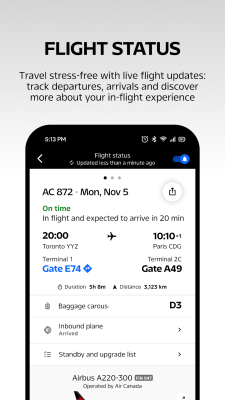 Screenshot of the application Air Canada - #7