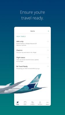 Screenshot of the application WestJet - #5