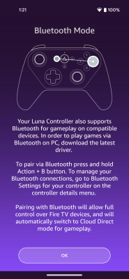 Screenshot of the application Luna Controller - #5