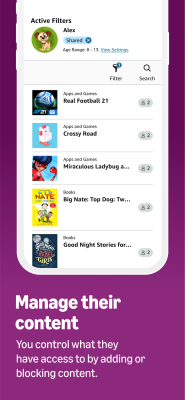 Screenshot of the application Amazon Kids Parent Dashboard - #5