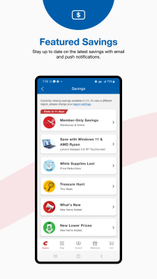Screenshot of the application Costco - #6