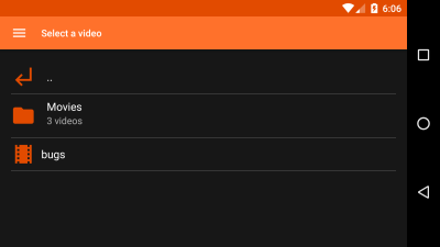 Screenshot of the application VR Theater for Cardboard - #5